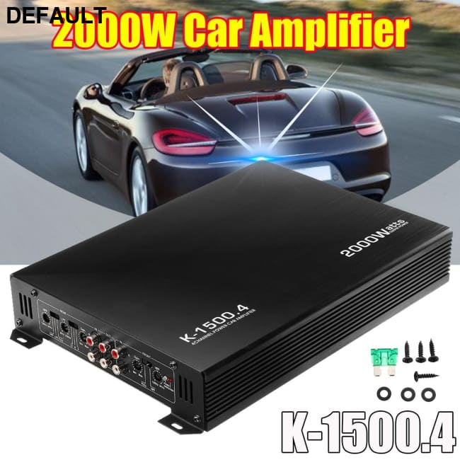 2000W 4 Channel Car Amplifier Speaker Vehicle Power Stereo Amp Auto Audio United States Amplifiers Electronics