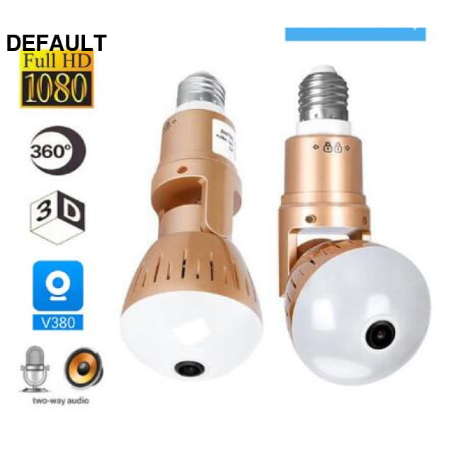 200W Camera Bulb 2MP HD Wireless 360 Degrees Panoramic Light Home Security Surveillance Cameras