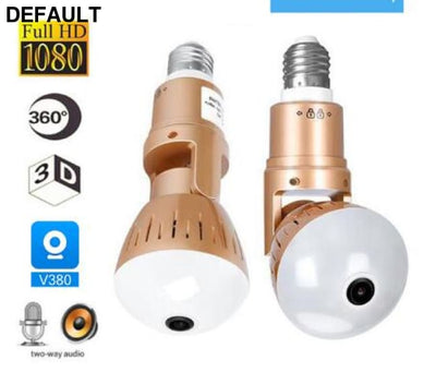 200W Camera Bulb Lamp light Wireless 2MP HD 360 Degrees Panoramic Light Home Cctv Security Video Surveillance Wifi