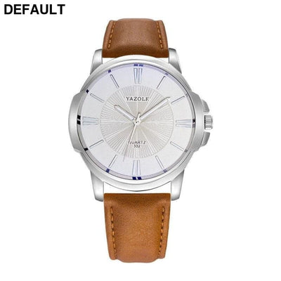 2018 Yazole Men’s Watch brown white Men Quartz Watches Best Selling Products