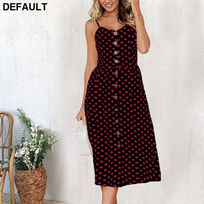 2019 New Women Print Floral Stripe Long dress Sexy V-Neck Sleevele Button Beach Casual Boho Midi Dress Plus Size 3XL