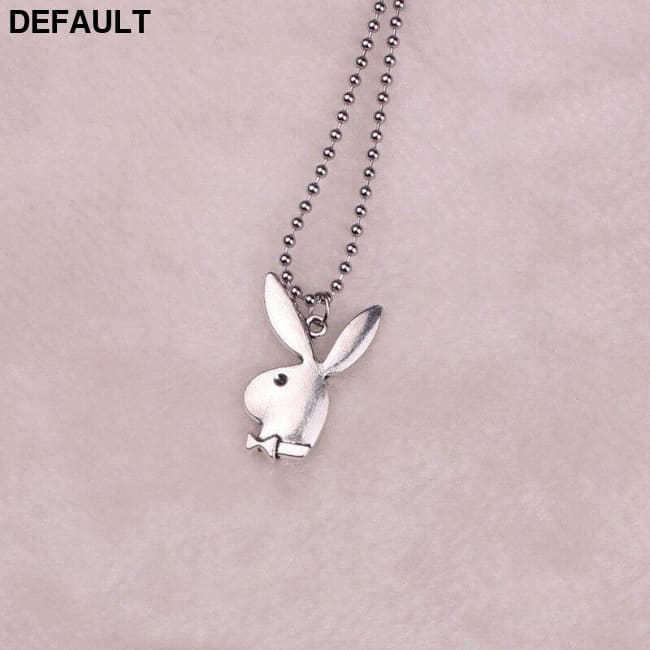 2020 new Women Fashion Cute Long Ear Bunny Pendant Necklaces Charm Playboy Necklace Party Jewelry Collier Femme Men