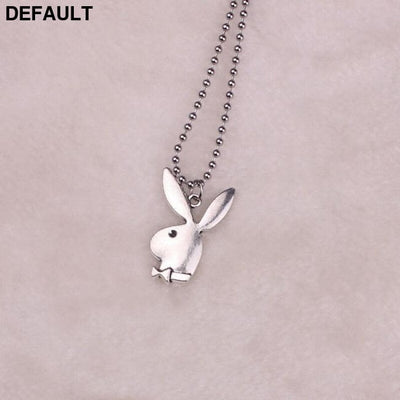 2020 new Women Fashion Cute Long Ear Bunny Pendant Necklaces Charm Playboy Necklace Party Jewelry Collier Femme Men