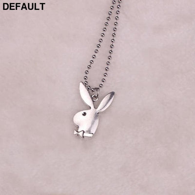 2020 new Women Fashion Cute Long Ear Bunny Pendant Necklaces Charm Playboy Necklace Party Jewelry Collier Femme Men