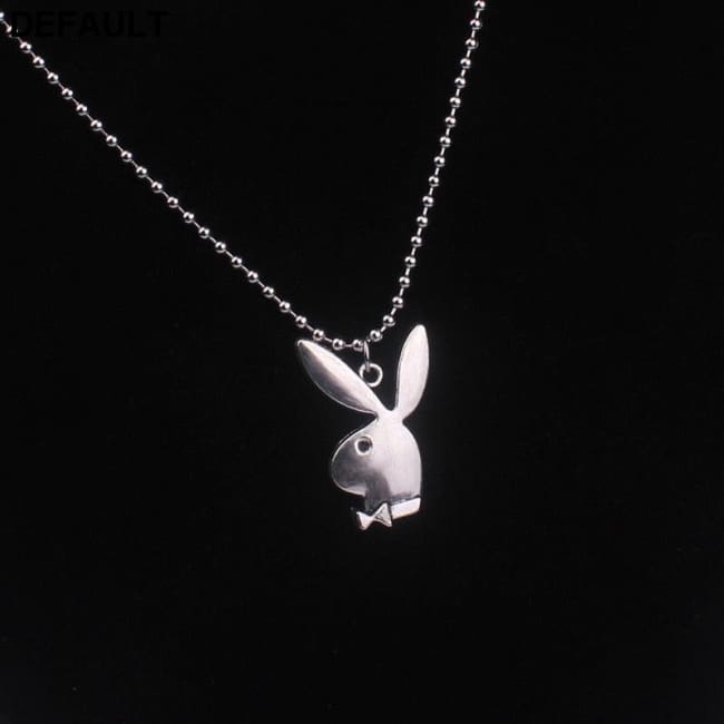 2020 new Women Fashion Cute Long Ear Bunny Pendant Necklaces Charm Playboy Necklace Party Jewelry Collier Femme Men