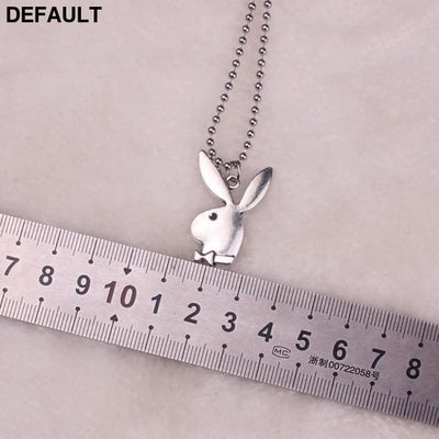 2020 new Women Fashion Cute Long Ear Bunny Pendant Necklaces Charm Playboy Necklace Party Jewelry Collier Femme Men