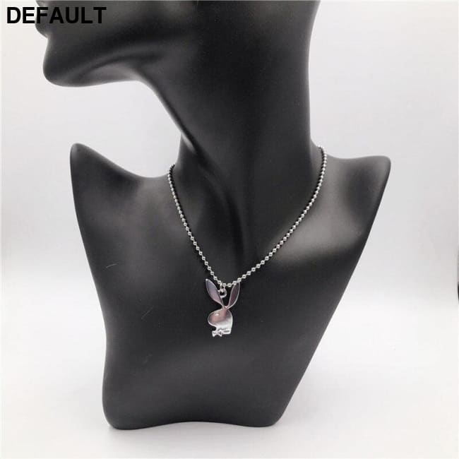 2020 new Women Fashion Cute Long Ear Bunny Pendant Necklaces Charm Playboy Necklace Party Jewelry Collier Femme Men