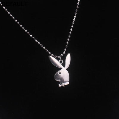 2020 new Women Fashion Cute Long Ear Bunny Pendant Necklaces Charm Playboy Necklace Party Jewelry Collier Femme Men