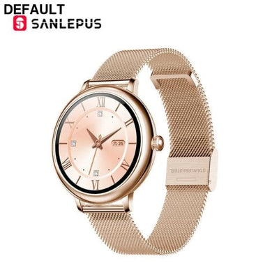 2020 SANLEPUS Stylish Women’s Smart Watch Luxury Waterproof Wristwatch Stainless Steel Casual Girls Smartwatch