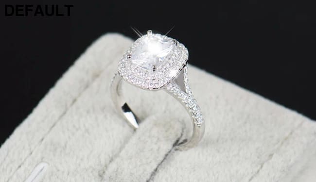 2021 Top quality R&J Brand Bridal 100% Solid 925 Sterling Silver Ring Cake Engagement Wedding Fine rings Jewelry