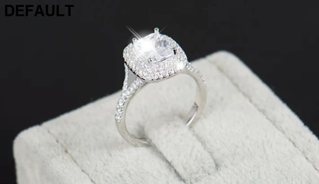 2021 Top quality R&J Brand Bridal 100% Solid 925 Sterling Silver Ring Cake Engagement Wedding Fine rings Jewelry