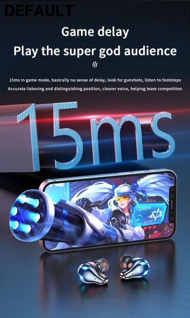 2022 Newest Earphone X9 IPX5 Waterproof True Wireless Hifi Stereo Surround LED Smart Digital Display Gaming Earphones