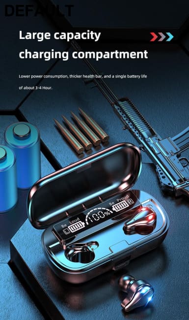 2022 Newest Earphone X9 IPX5 Waterproof True Wireless Hifi Stereo Surround LED Smart Digital Display Gaming Earphones