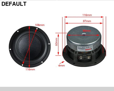 2023 new 4-inch subwoofer unit long-stroke high-power original fiberglass speaker bookshelf fever bass 4 ohms-8 ohms
