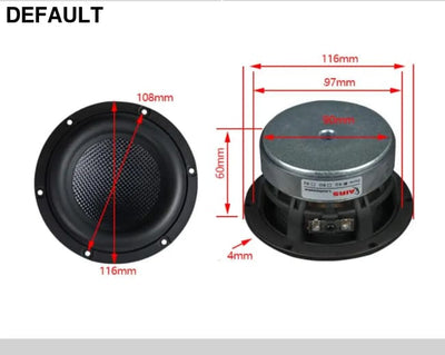 2023 new 4-inch subwoofer unit long-stroke high-power original fiberglass speaker bookshelf fever bass 4 ohms-8 ohms