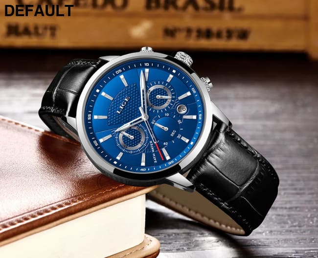 2023 New Mens Watches LIGE Top Brand Leather Chronograph Waterproof Sport Automatic Date Quartz Watch For Men Relogio