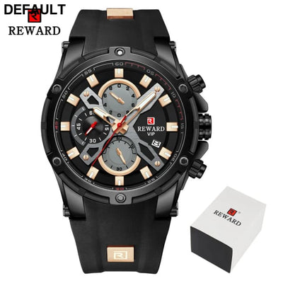2023 New REWARD Mens Watches Blue Waterproof Top Luxury Brand Chronograph Sport Watch Quartz For Men Wristwatch