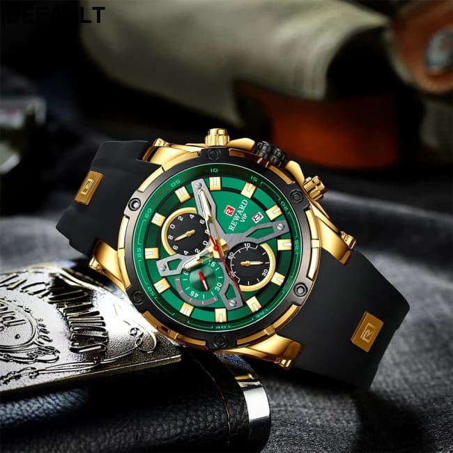 2023 New REWARD Mens Watches Blue Waterproof Top Luxury Brand Chronograph Sport Watch Quartz For Men Wristwatch