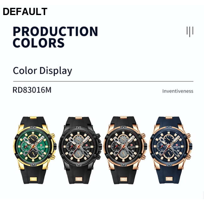 REWARD Luxury Brand Chronograph Sport Watch Quartz for Men Watches