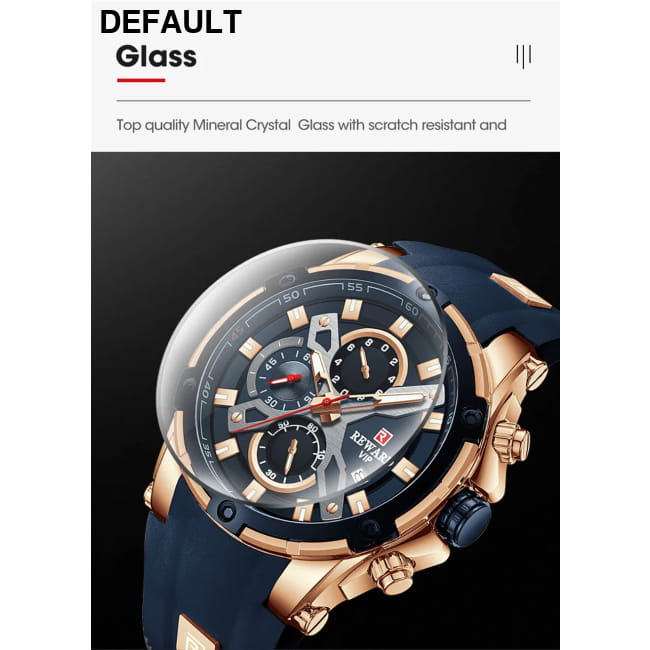 REWARD Luxury Brand Chronograph Sport Watch Quartz for Men Watches