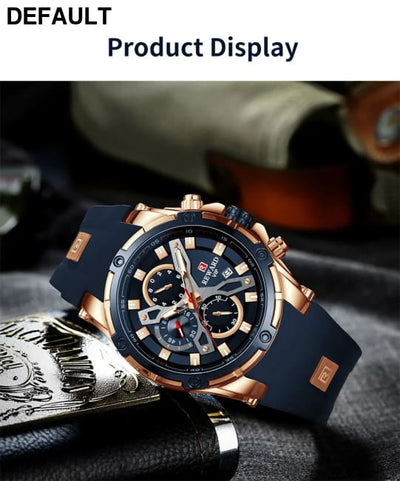 2023 New REWARD Mens Watches Blue Waterproof Top Luxury Brand Chronograph Sport Watch Quartz For Men Wristwatch