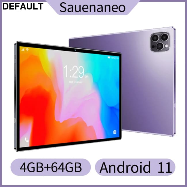 2024 Top selling 10.1-inch Tablet with 4GB RAM 64GB ROM Android 11 System Song Player Global Version 5000 mAh PURPLE
