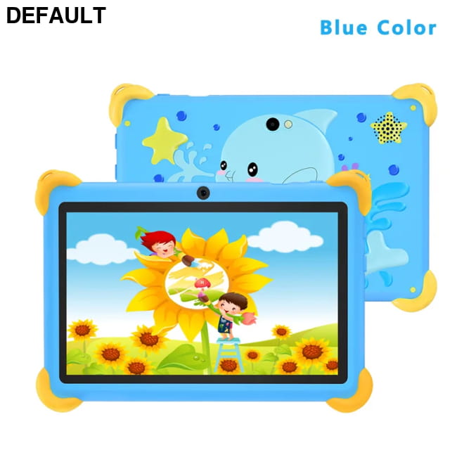 2025 New 7 Inch Cartoon Pattern Kids’ tablets Quad Core 4GB Blue / Tab Add 64GB TF Card / CHINA Tablet Computers