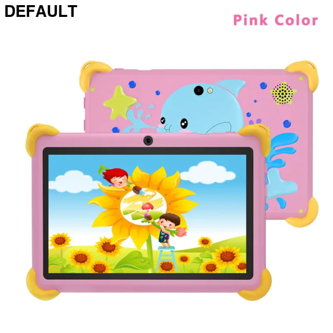 2025 New 7 Inch Cartoon Pattern Kids’ tablets Quad Core 4GB Pink / Tab Add 64GB TF Card / CHINA Tablet Computers