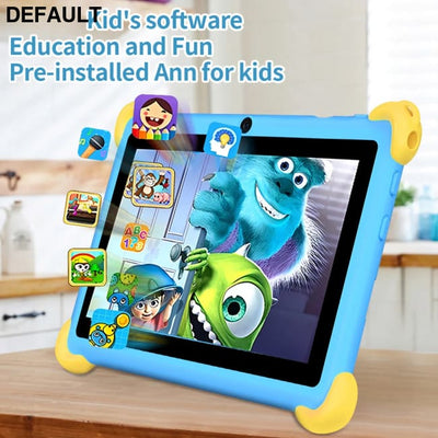 2025 New 7 Inch Cartoon Pattern Kids’ tablets Quad Core 4GB RAM 64GB ROM 5G WiFi Learning Education Games Tablet