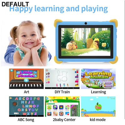 2025 New 7 Inch Cartoon Pattern Kids’ tablets Quad Core 4GB RAM 64GB ROM 5G WiFi Learning Education Games Tablet