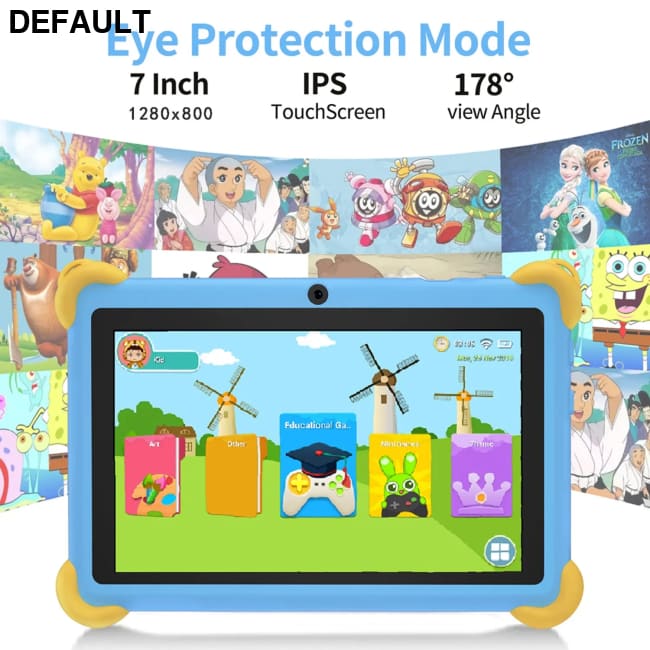 2025 New 7 Inch Cartoon Pattern Kids’ tablets Quad Core 4GB RAM 64GB ROM 5G WiFi Learning Education Games Tablet