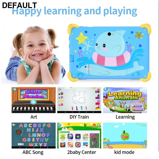 2025 New 7 Inch Cartoon Pattern Kids’ tablets Quad Core 4GB RAM 64GB ROM 5G WiFi Learning Education Games Tablet