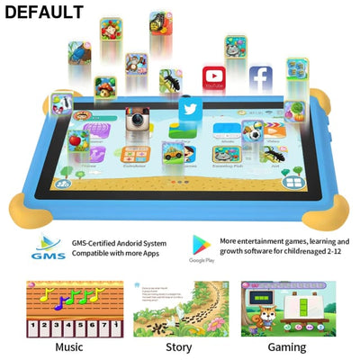 2025 New 7 Inch Cartoon Pattern Kids’ tablets Quad Core 4GB RAM 64GB ROM 5G WiFi Learning Education Games Tablet