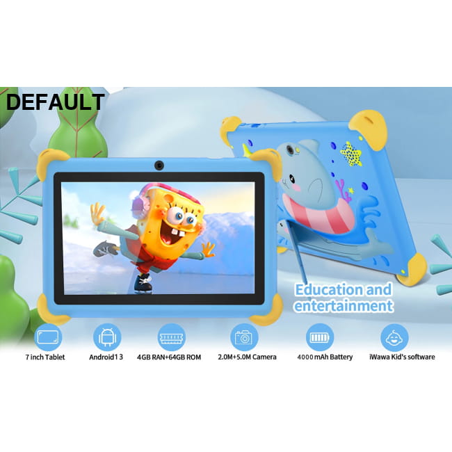 2025 New 7 Inch Cartoon Pattern Kids’ tablets Quad Core 4GB Tablet Computers