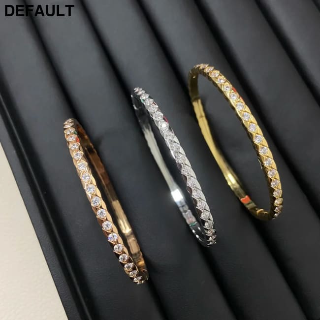 2025 new full diamond narrow version Rhomb bracelet simple light luxury for women’s delicate high quality jewelry gifts