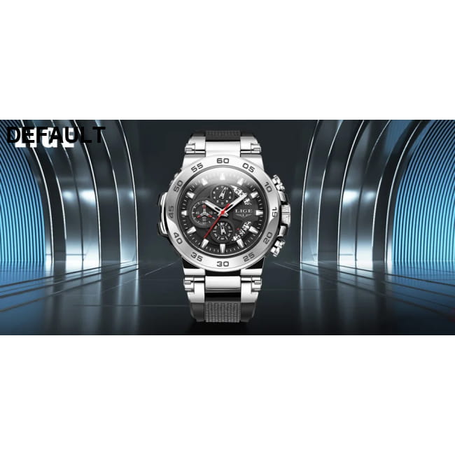 2025 New Mens Watches LIGE Top Brand Luxury Leather Casual Men Sport