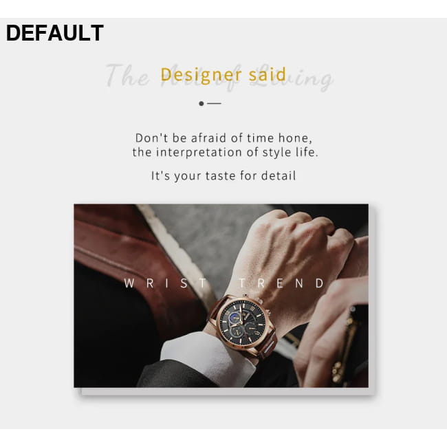 2025 New Mens Watches LIGE Top Brand Luxury Leather Casual Men Sport