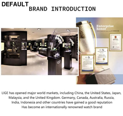 2025 New Mens Watches LIGE Top Brand Luxury Leather Casual Quartz Watch Men’s Sport Waterproof Clock Relogio Masculino