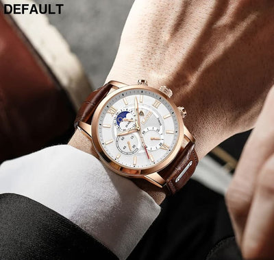 2025 New Mens Watches LIGE Top Brand Luxury Leather Casual Quartz Watch Men’s Sport Waterproof Clock Relogio Masculino