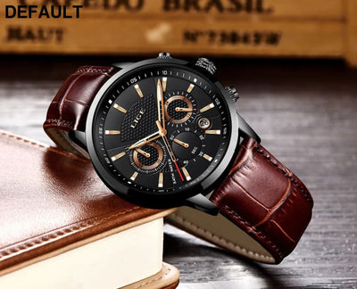2025 New Mens Watches LIGE Top Brand Luxury Leather Casual Quartz Watch Men’s Sport Waterproof Clock Relogio Masculino