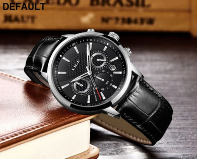 2025 New Mens Watches LIGE Top Brand Luxury Leather Casual Quartz Watch Men’s Sport Waterproof Clock Relogio Masculino