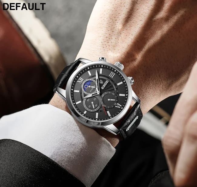 2025 New Mens Watches LIGE Top Brand Luxury Leather Casual Quartz Watch Men’s Sport Waterproof Clock Relogio Masculino