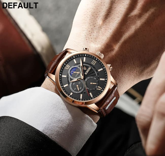 2025 New Mens Watches LIGE Top Brand Luxury Leather Casual Quartz Watch Men’s Sport Waterproof Clock Relogio Masculino