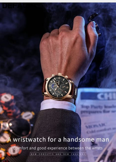 2025 New Mens Watches LIGE Top Brand Luxury Leather Casual Quartz Watch Men’s Sport Waterproof Clock Relogio Masculino