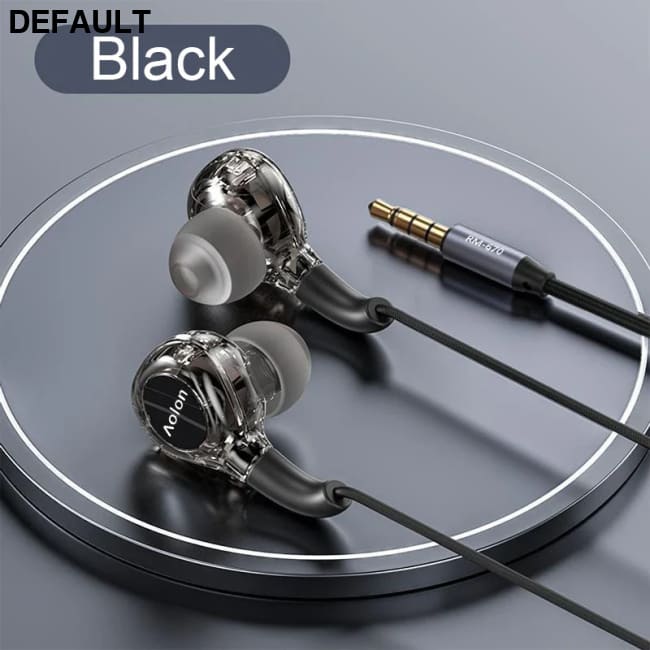 2025 Newest Wired Earphone With Microphone Hifi Music Monitor Bass Headphones Noise Cancelling Headset For Sport Gaming