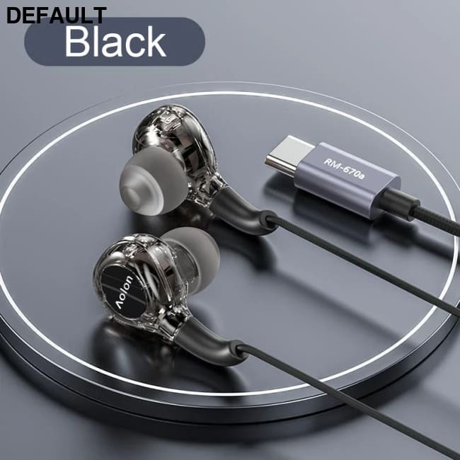 2025 Newest Wired Earphone With Microphone Hifi Music Monitor Bass Headphones Noise Cancelling Headset For Sport Gaming