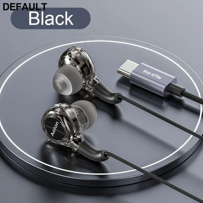 2025 Newest Wired Earphone With Microphone Hifi Music Monitor Bass Headphones Noise Cancelling Headset For Sport Gaming