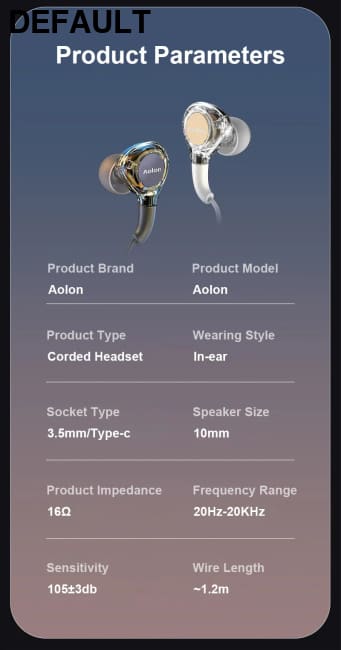 2025 Newest Wired Earphone With Microphone Hifi Music Monitor Bass Headphones Noise Cancelling Headset For Sport Gaming