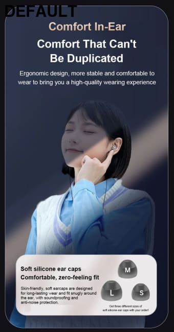 2025 Newest Wired Earphone With Microphone Hifi Music Monitor Bass Headphones Noise Cancelling Headset For Sport Gaming