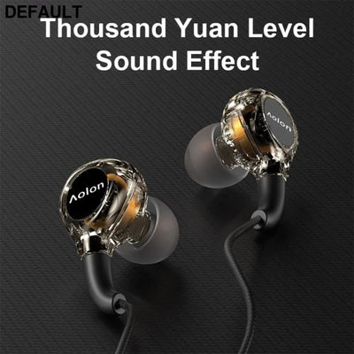 2025 Newest Wired Earphone With Microphone Hifi Music Monitor Bass Headphones Noise Cancelling Headset For Sport Gaming